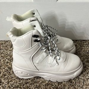 White Platform Boots